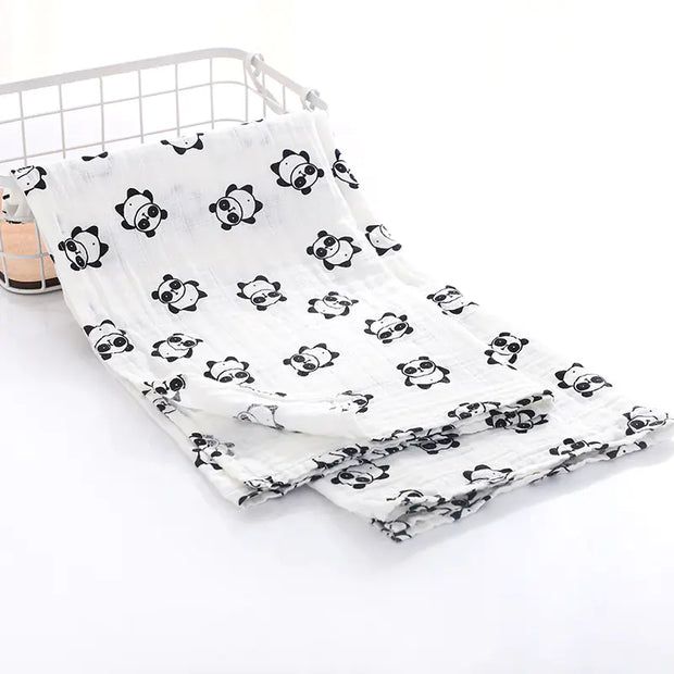 Gauze Cotton Bath Towel and Stroller Sunshade Towel